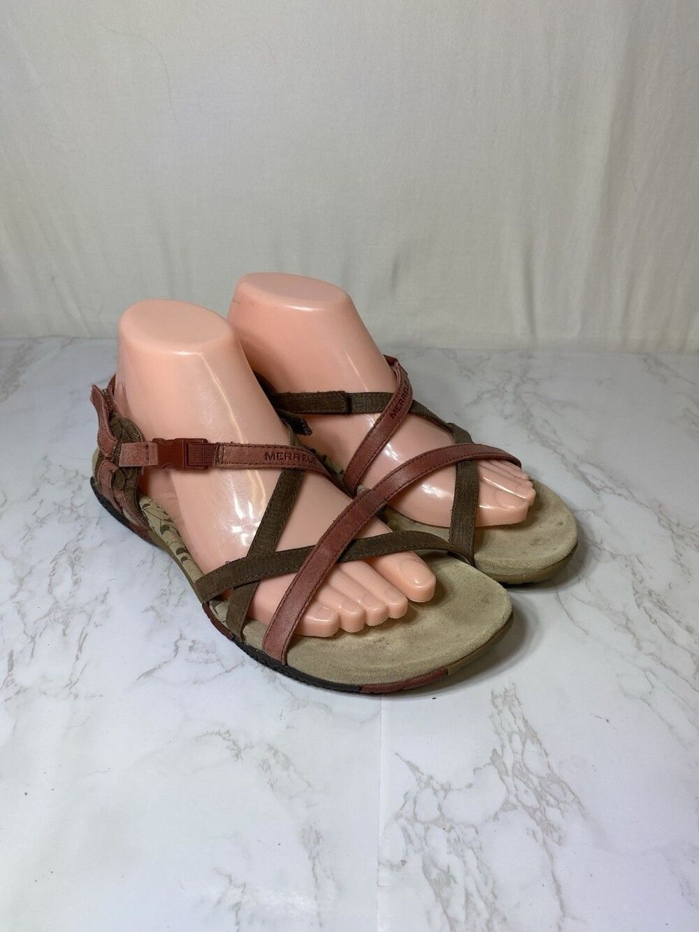 Merrell Jacardia San Reno Ruby Q Form Cushion Women’s 8 Strappy Sport Sandals